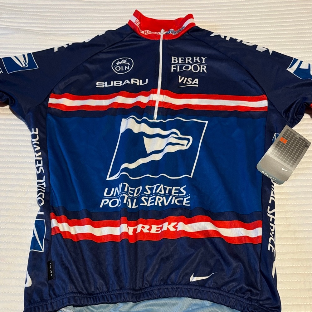 NWT Nike Vintage Men’s USPS Cycling Jersey
